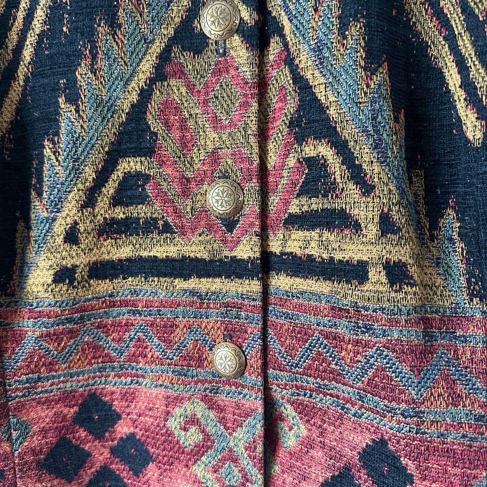 Vintage Wraps Collection Cropped Tapestry Jacket - Picture 3 of 9